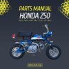 Honda Z50 Parts Manual 1972