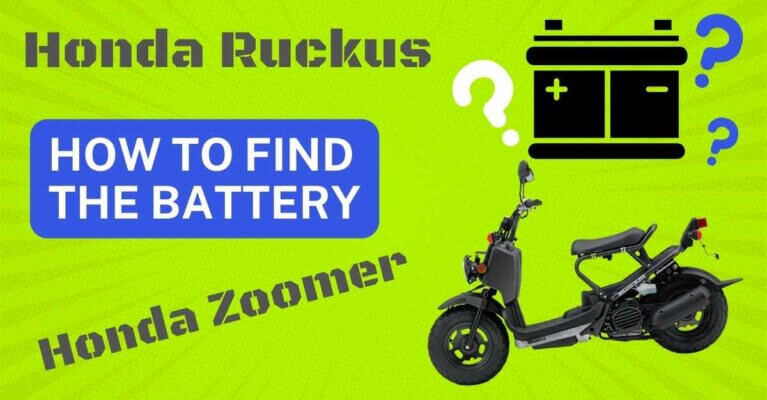 Honda Ruckus and Zoomer how to find the battery