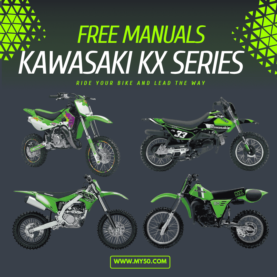 Free Kawasaki KX Series 50cc - 125cc Workshop Manuals